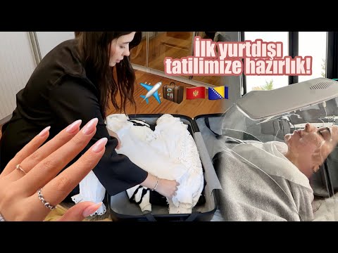 İLK YURTDIŞI SEYAHATİMİZE HAZIRLIK ✈️🧳 | bavul hazırlama, cilt bakımı, tırnak yenileme