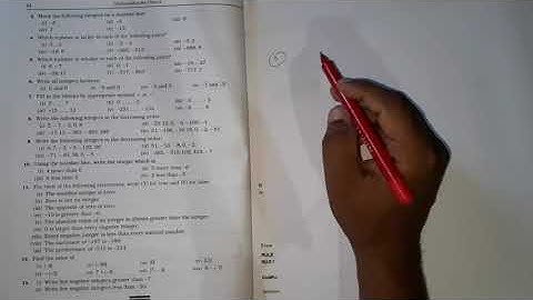 Class-6 Maths Ch-4 Integers Introduction Ex-4A | RS Aggarwal