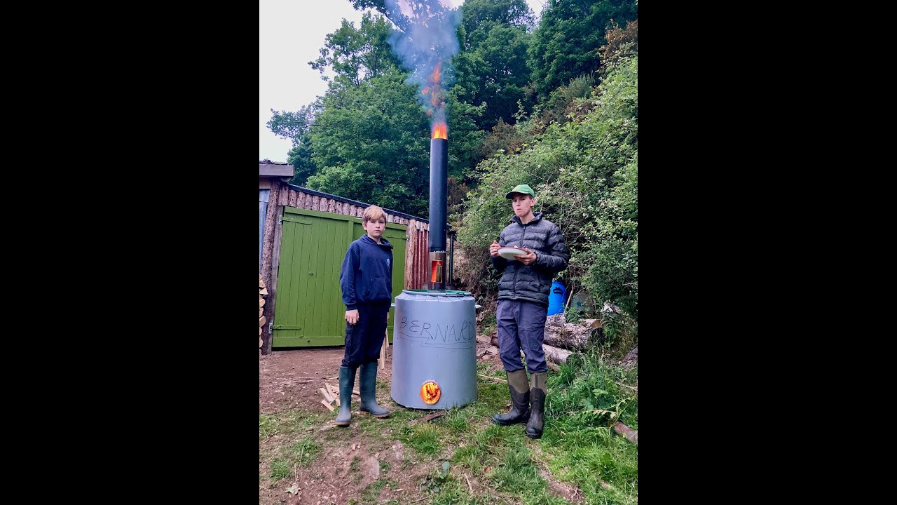 Charcoal retort re-fire