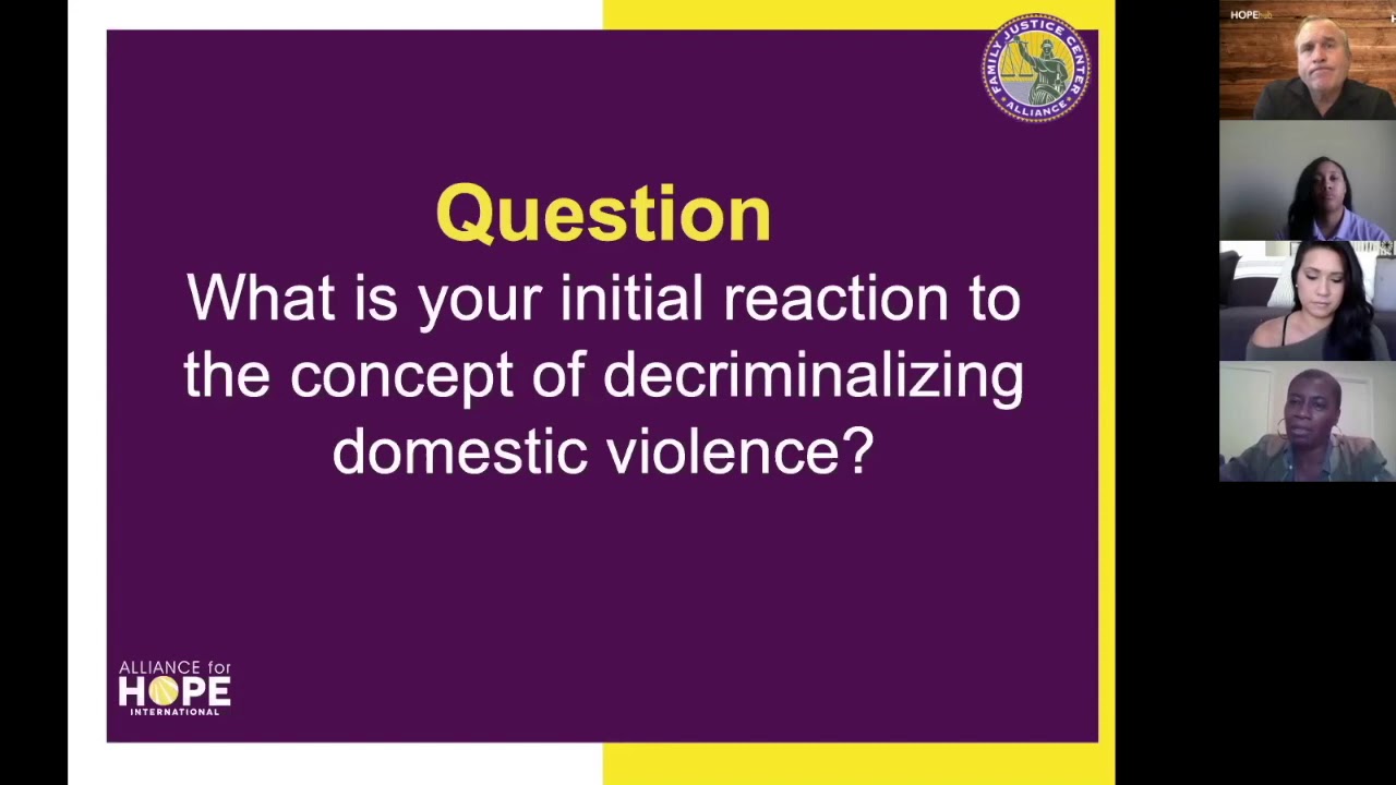 Criminal Justice Reform and Implications for Survivors of Domestic Violence    Webinar