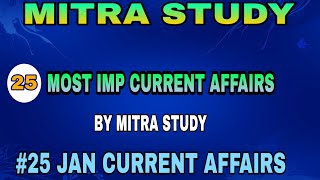 Jan Most Imp Current Affairs Mitra Study