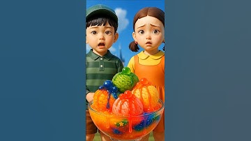 Squid Game AI Edible Icecream ASMR 🌈🤤 #ai #asmr #food #squidgame