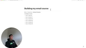 Building my first Productivity Educational Email Course on Mulacan (Part 1)