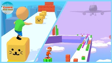 Cube Surfer 🏄 🔲 🔷 ⏹️ New Update!! All Levels Gameplay Android, iOS(Levels 45-49)