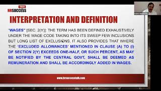 Webinar on new Wage Code by M Radha Krishna Murthy