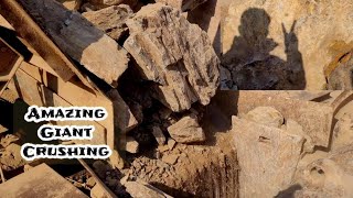 Satisfying Quarry Primary Rock Crushing | Rock Crusher in Action | Satisfying Jaw Crusher Machine