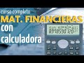 Matemáticas financieras con calculadora