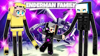 Playing as the ENDERMAN FAMILY In Minecraft (Hindi)