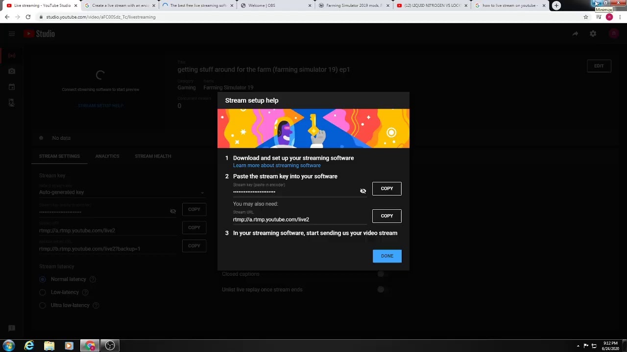 setting up stream get ready for real vids - YouTube