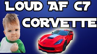 LOUD C7 CORVETTE Cammed, Supercharged, Corsa XTREME, MGW Short Shifter by MrCastroFPS 461 views 3 years ago 1 minute, 8 seconds