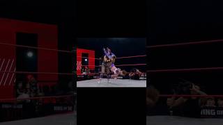 Sara León - Mysterio Rana and Rope Positioned Running Knee Strike (ROH 4/30/26) #saraleon #watchroh
