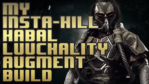My insta-kill Kabal luckality build, 1 hit kill no matter the enemies health or what round youre on.