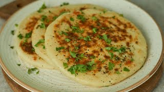 Turkish Flatbread Recipe Bazlama बरड जस टरकश रट तव पर