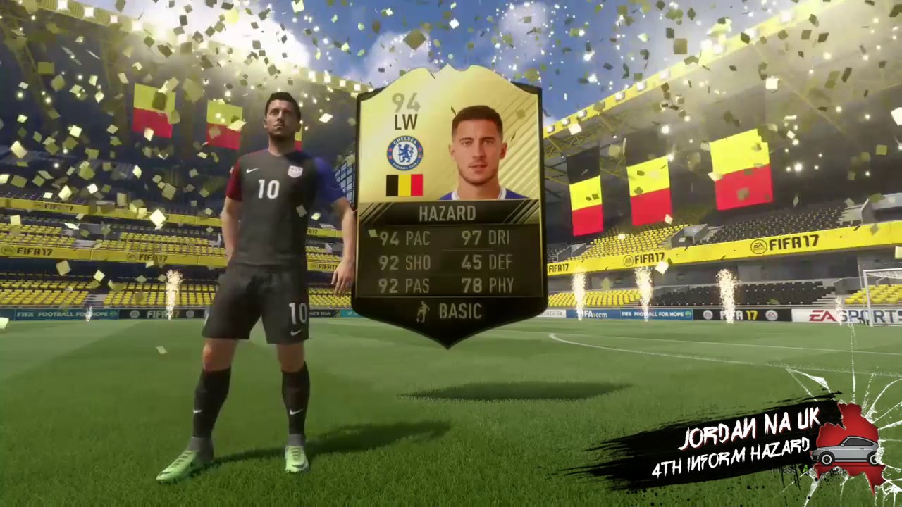 94 Rated Eden Hazard in TOTW Pack - Fifa 17 Ultimate Team
