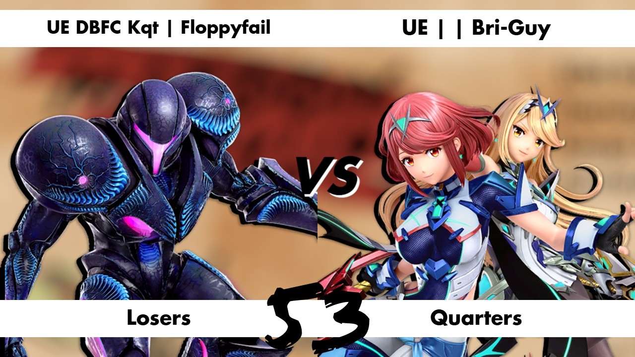Maroon Mixups #53 - Floppyfail (Dark Samus, Jigglypuff) Vs. Bri-Guy (Pyra & Mythra) - Losers Quarter