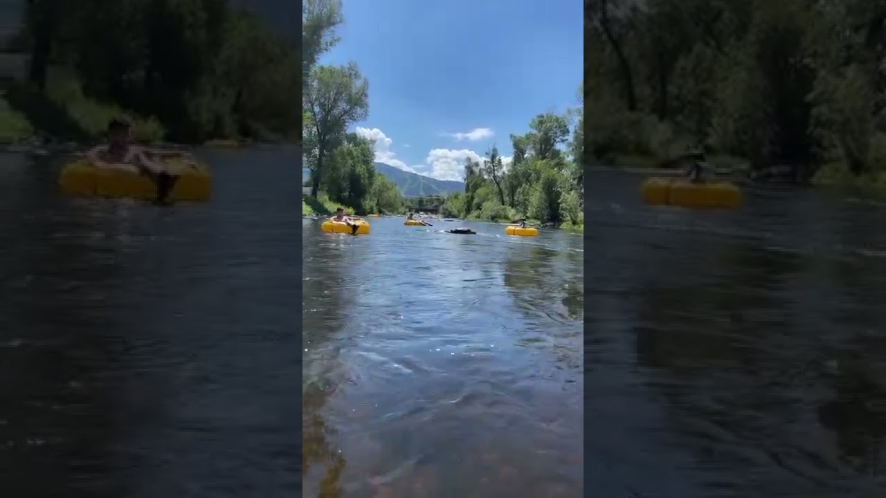 Tubing the Yampa River in Steamboat Springs, Colorado