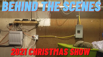 2021 Christmas light show behind the scenes