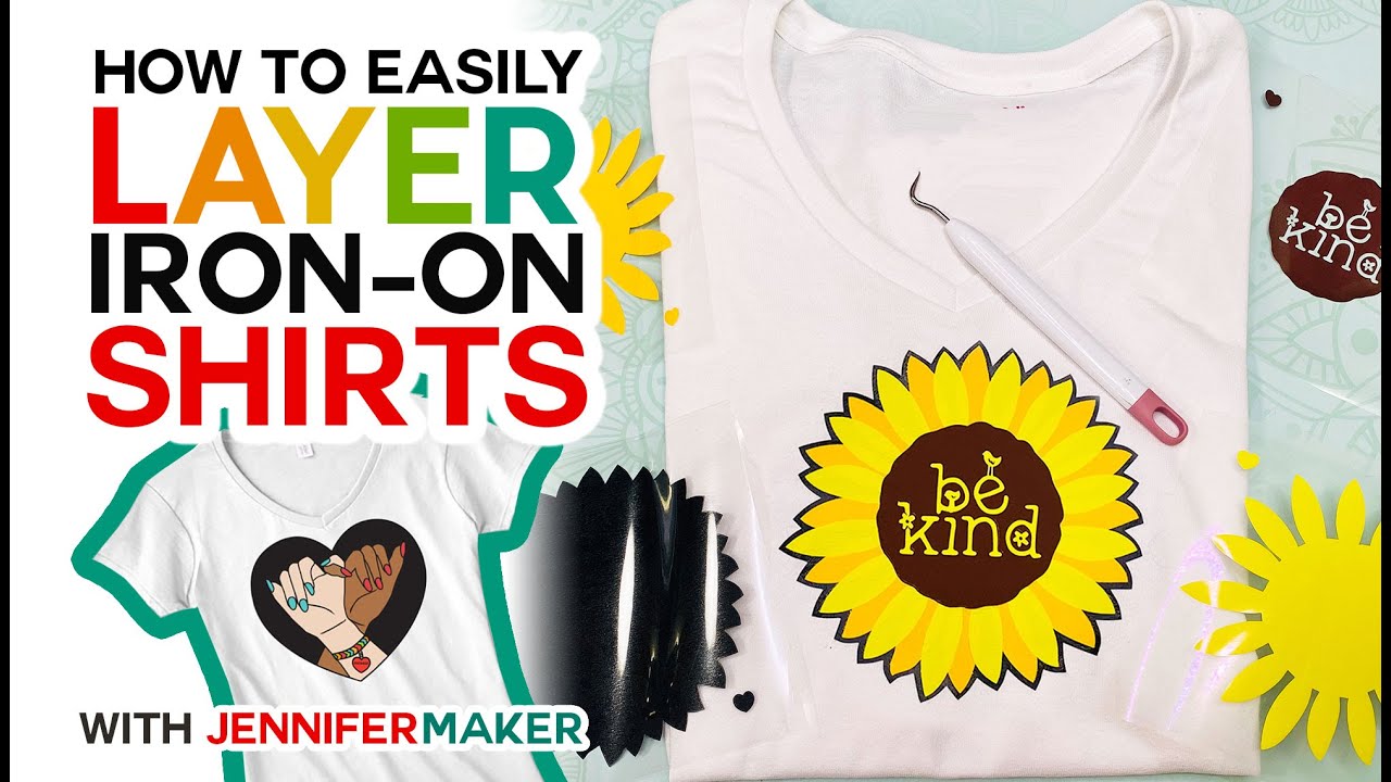 How to Layer Iron-On Vinyl Shirts - Beginner Friendly! - Jennifer