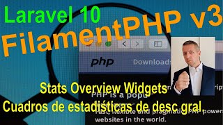 19.- Stats Overview Widget, Cuadros de descripción General - Filamentphp v3 Laravel v10