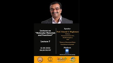 pCOE on Molecular Materials and Functions Lecture Series.