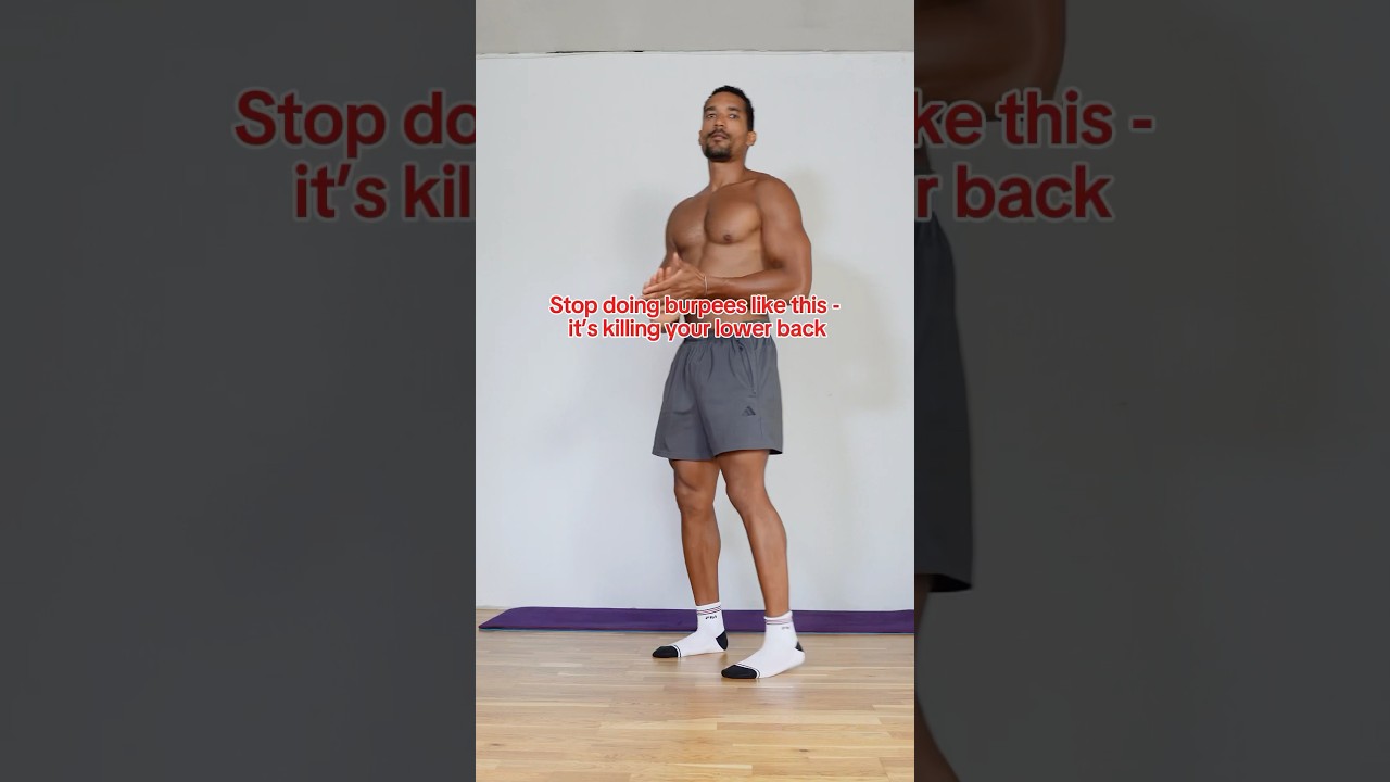 Burpees Without Back Pain - Try This Sock Hack 🧦 