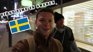 Two Americans first time in Sweden