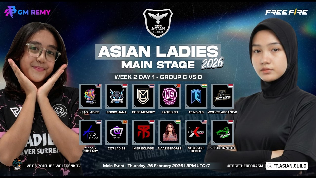 ASIAN LADIES GROUP STAGE C VS  D