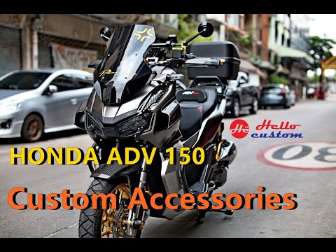 ร ว ว แต ง Adv150 Honda Adv 150 Custom Modificasi Thailand Review Youtube