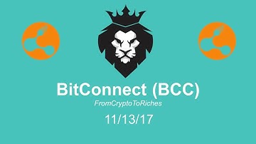 BitConnect (BCC) 24 Hour Summary [13 Nov 2017]