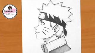 How to draw Naruto Uzumaki step by step | Naruto drawing easy | anime drawing |Pencil sketch