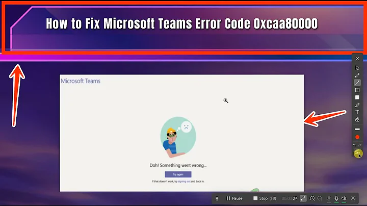 How to Fix Microsoft Teams Error Code 0xcaa80000