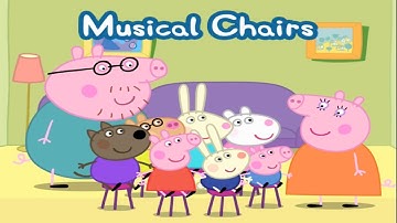 🐷 PEPPA PIG Playing Musical Chairs 🐖 Peppa Pig Party time GAMEPLAY 🌟