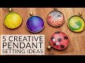 5 Creative Ways to Decorate a Cabochon Pendant -   Jewellery Making for Students