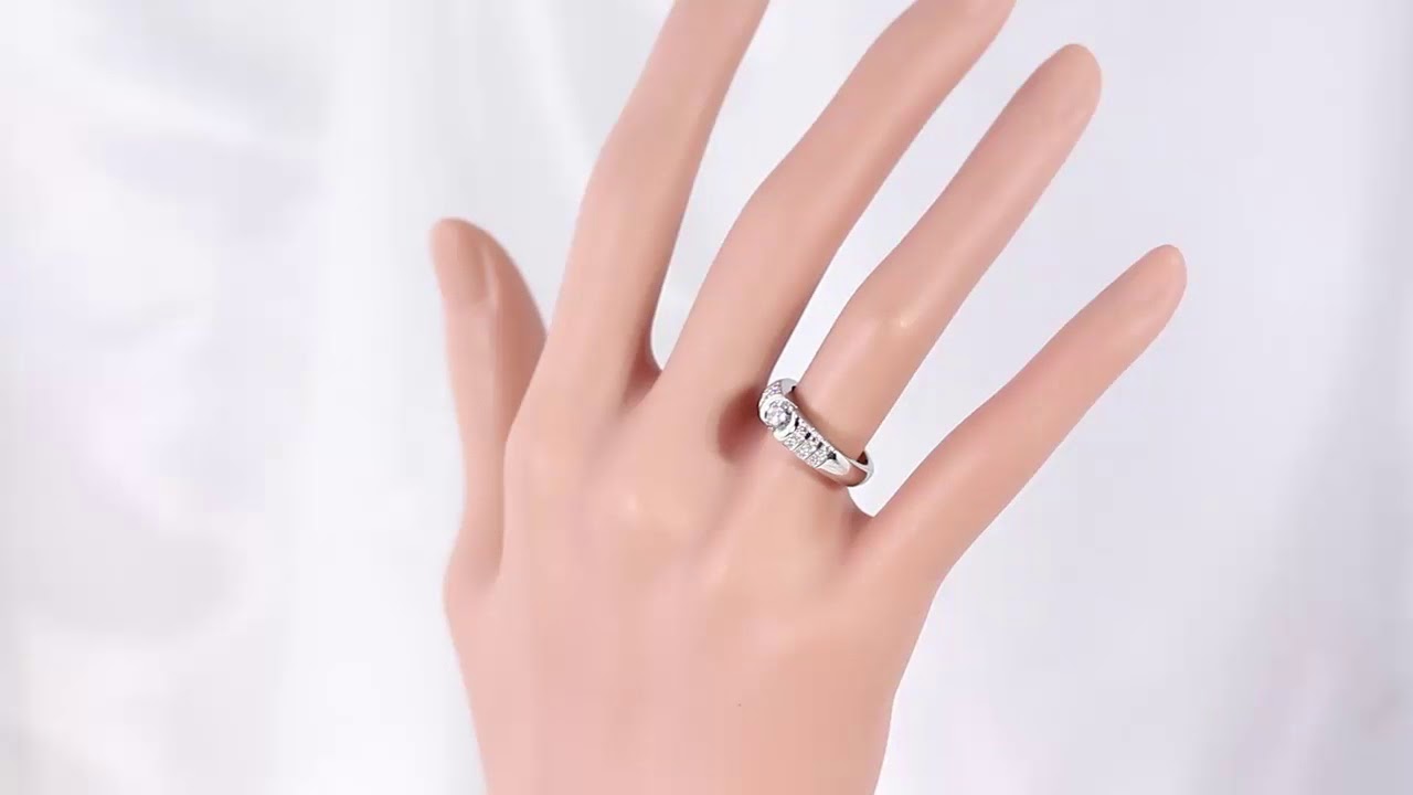 ショーメ フィデリテ ダイヤモンドリング 0.43ct/9号/バー+プロング