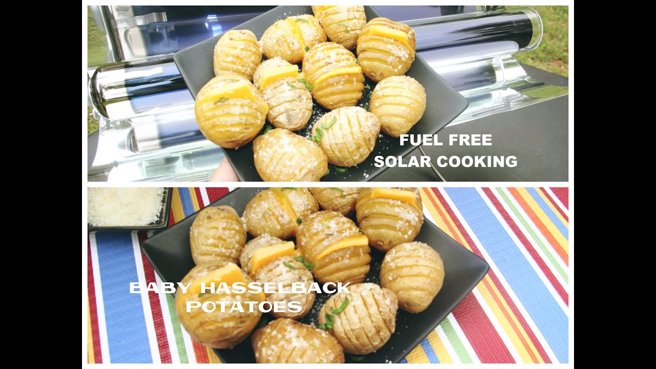 Fuel Free Solar Cooking - GoSun | Baby Hasselback Potatoes Video Recipe | Bhavna