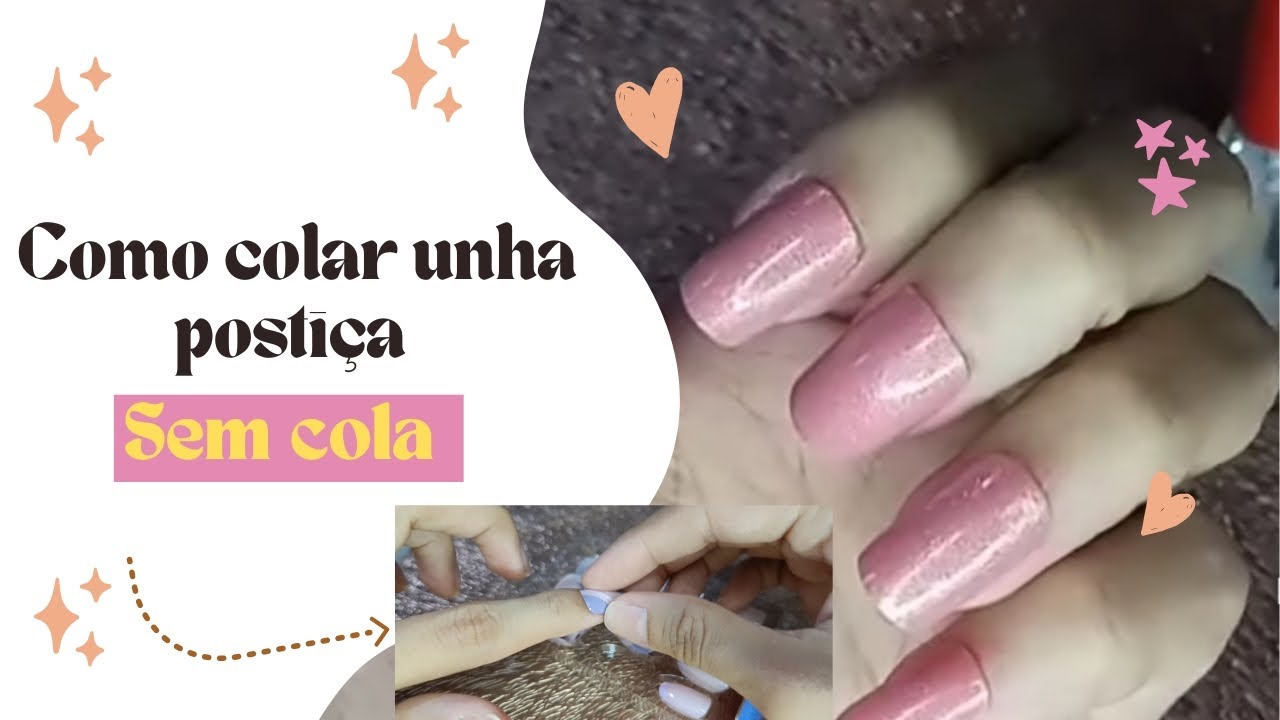 Como colar unha postiça sem cola - YouTube