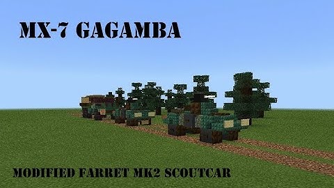 mx-7 gagamba (modified mk.2 scout car) of the  Philippines army tutorial in Minecraft