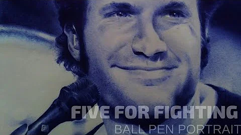 Ballpoint Pen Portrait of Five for Fighting (Vladi...
