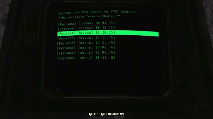 Gail Meyers Terminal - Fallout 76 Terminal