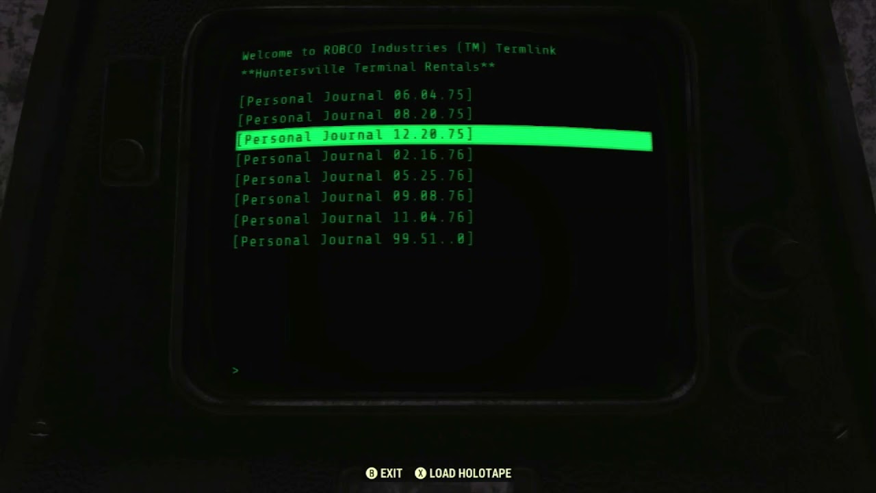 Gail Meyer’s Terminal - Fallout 76 Terminal