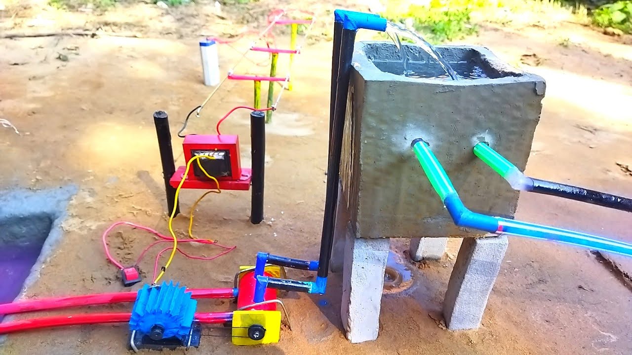 How to make water pump science project | 220volt Transformer | Motor ...