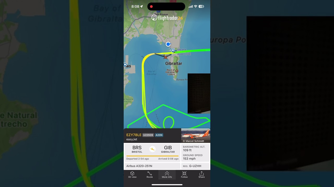 3 Go Arounds at Gibraltar; Radio Talk Down, Bristol Flight 21 March 2024