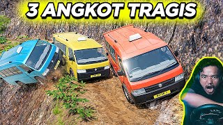 Konvoi Angkot Masuk Jurang SEMUA 😨 | BeamNG.drive