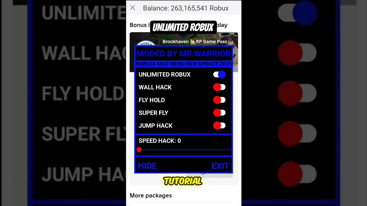 Roblox Mods Menu Unlimited Robux Update 2025 | Roblox Mod Apk Unlimited Robux & Speed Fly Jump Hack
