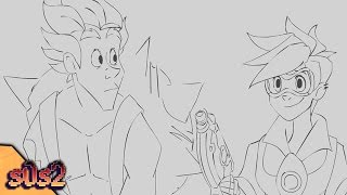 Tracer And Junkrat Overwatch Animation
