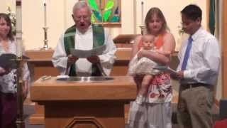 Angelique's baptism