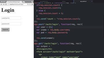 Server Side JavaScript - session 5 : login 2