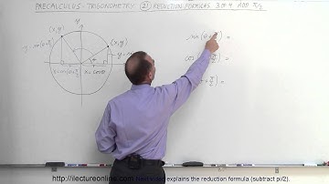 PreCalculus - Trigonometry (21 of 54) Reduction Formula (3 of 4) Add pi/2