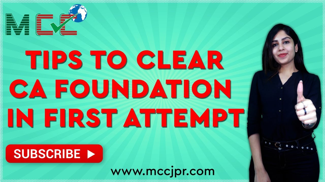 Tips to Clear or Pass CA Foundation in First Attempt - YouTube