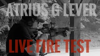 Atrius G Lever 3 position forced reset selector LIVE FIRE TEST